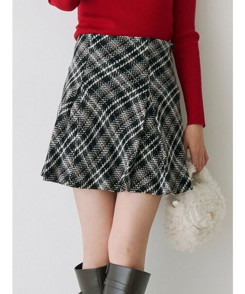 オリジナルロービングチェックミニスカパン