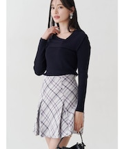 オリジナルロービングチェックミニスカパン