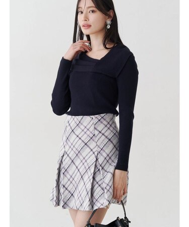 オリジナルロービングチェックミニスカパン