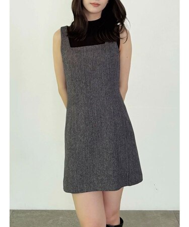 ヘリンボーンタイトミニジャンスカ