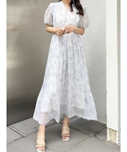 プリーツティアードワンピース