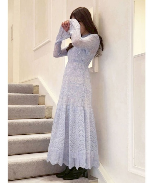 モヘヤニットスカシアミワンピース