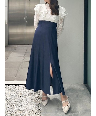 2WAYシアーチェックラッフルドッキングワンピース