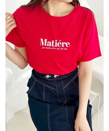 刺繍ロゴTシャツ