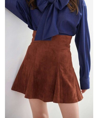 バックZIPミニマーメイドミニスカパン