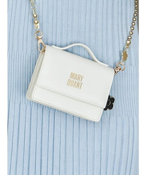 【MARY QUANT】デイジーチャーム付きミニウォレット