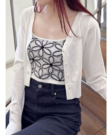 ジャカードキャミセットアンサンブル