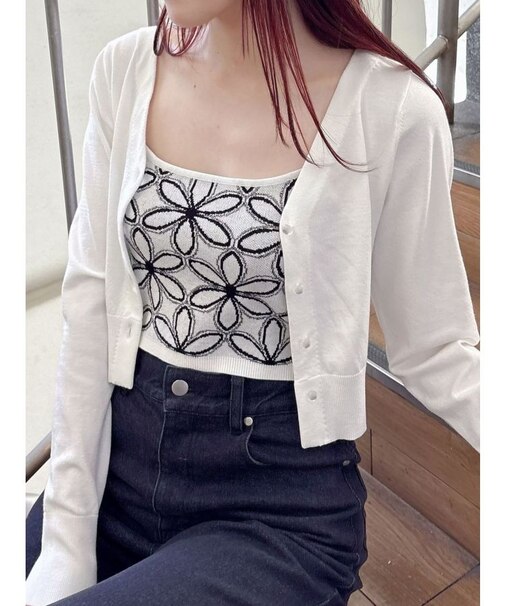 ジャカードキャミセットアンサンブル