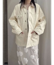 【OUNNOUN】フェイクレザーカバーオール