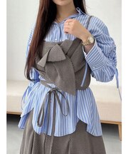 【OUNNOUN】マルチウェイコサージュビスチェ