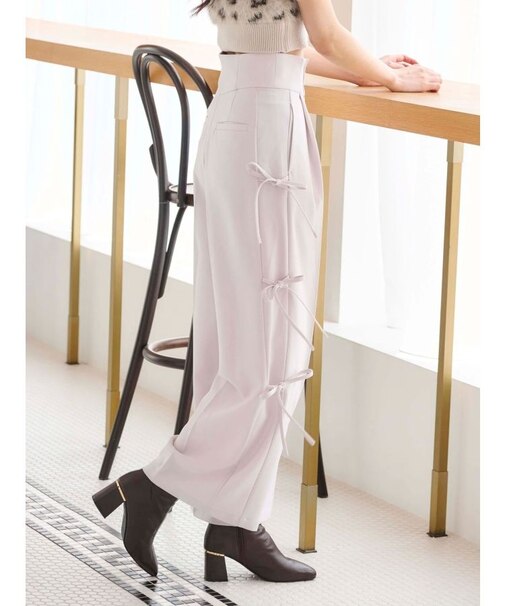 サイドリボンコルセットパンツ