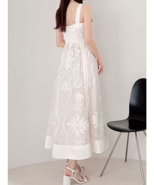 【追加生産/新色追加】カットワークレースキャミワンピース