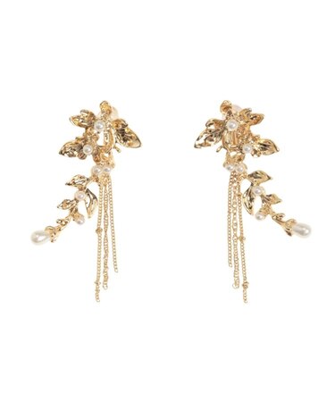 フラワーモチーフイヤリング