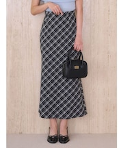 バイアスナロースカート