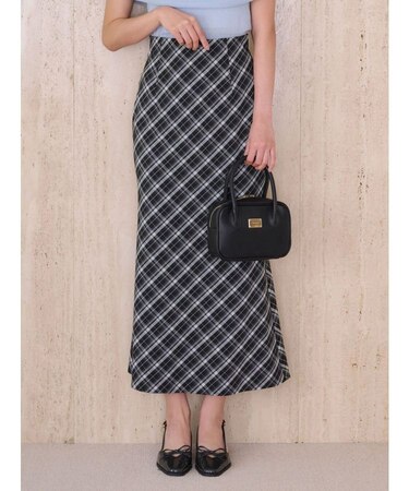 バイアスナロースカート