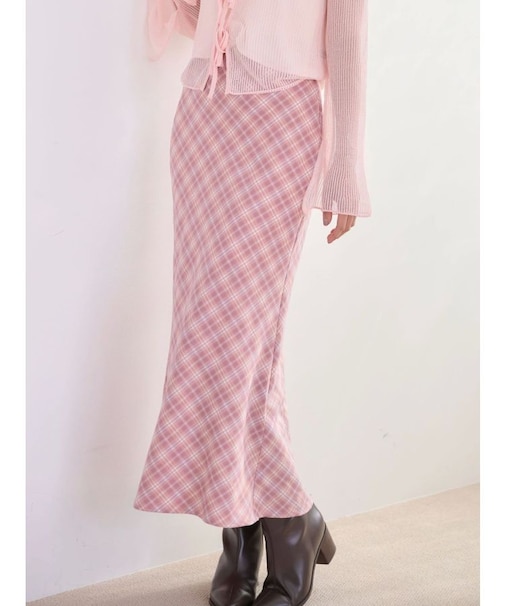 バイアスナロースカート