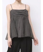 【OUNNOUN】ペプラムキャミソールブラウス