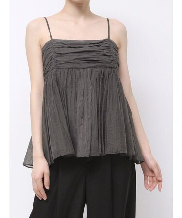 【OUNNOUN】ペプラムキャミソールブラウス