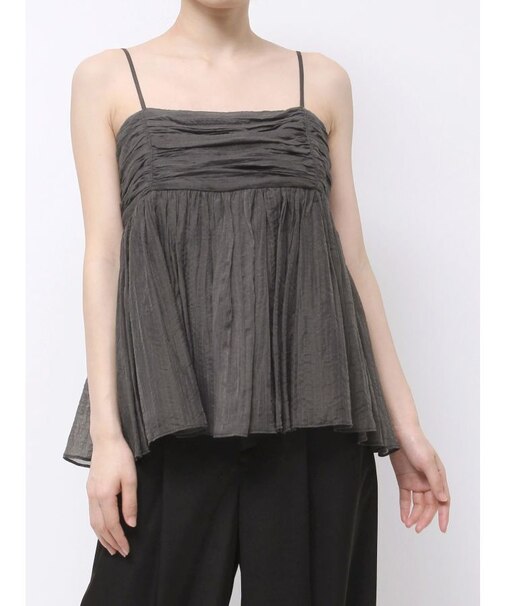 【OUNNOUN】ペプラムキャミソールブラウス