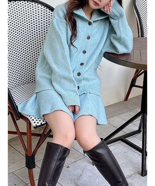 メランジニットセットアップ