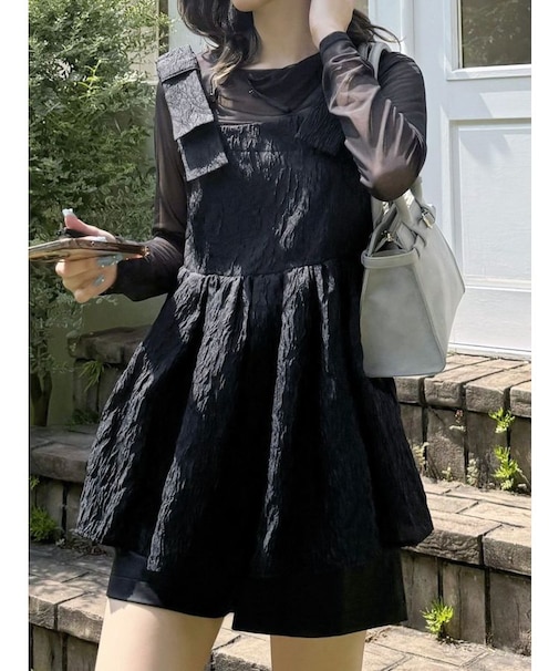 ボリュームペプラムチュニック