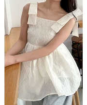 ボリュームペプラムチュニック