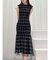 シアーチェックシャーリングマーメイドワンピース