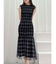 シアーチェックシャーリングマーメイドワンピース
