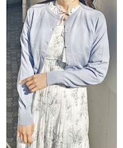 ビジューボタンニットカーディガン