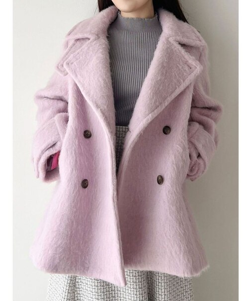 シャギーミドルコート