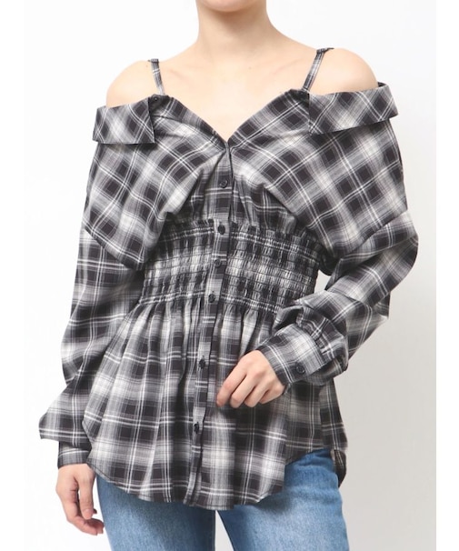 2WAYウエストシャーリングフィットシャツ