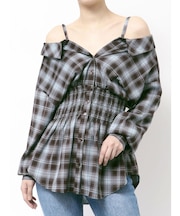 2WAYウエストシャーリングフィットシャツ