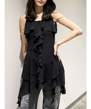 ラッフルティアードブラウス