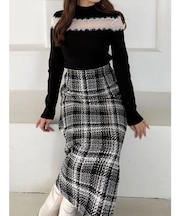 レースカッティングニット