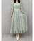 レースギャザーフレアワンピース