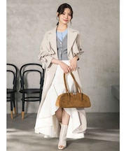 バックチュールトレンチコート