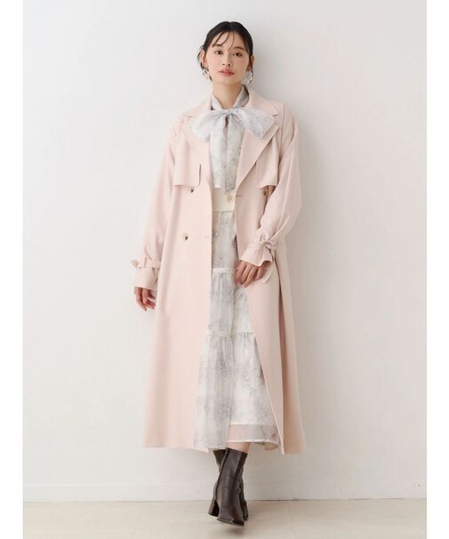バックチュールトレンチコート