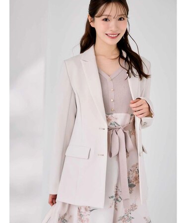 【セットアップ着用可】バックドレープジャケット