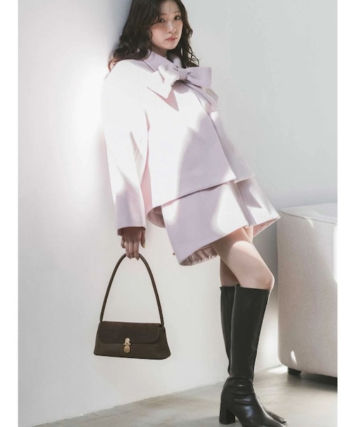 ウールベルテッドミニスカート