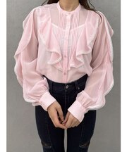 ポイントレースブラウス