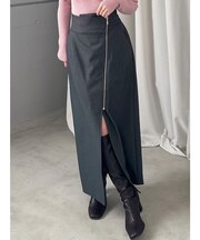 アシメZIPナロースカート