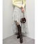 アシメヘムラッフルフレアスカート
