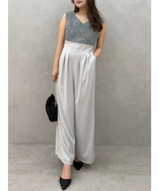 チュールフリルドッキングロンパース