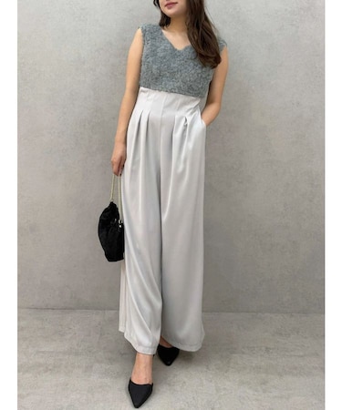 チュールフリルドッキングロンパース