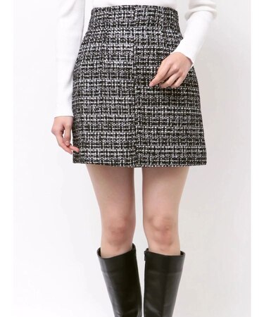 ツイード台形ミニスカート