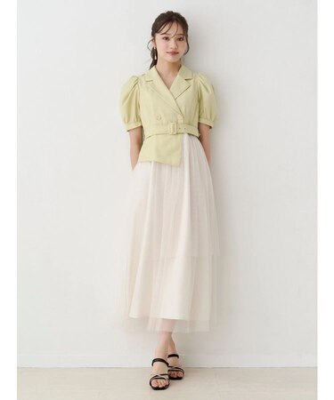 ジャケットドッキングワンピース