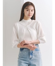 2WAYシアーコンパクトカーディガン