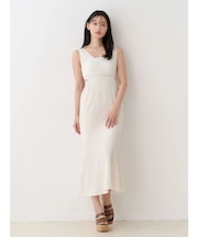 【MERCURYDUO×AMPHI】カップ付きサイドカットアウトマーメイドワンピース