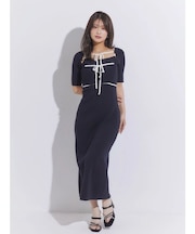 カーデセットニットワンピース