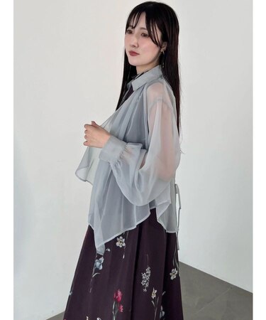 ドレープシアーシャツ